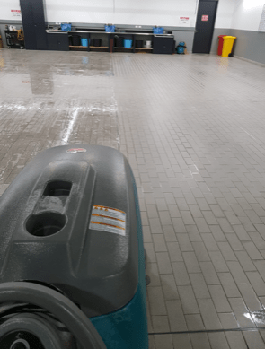 Cleaning a Tiled Workshop Floor in Essendon | Melbourne | Performance Cleaning