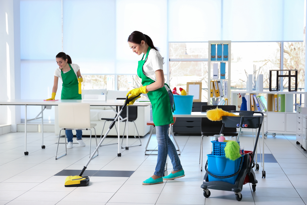 cleaning service team